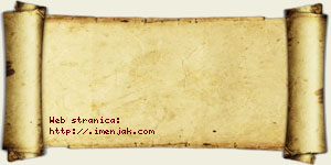 Hana Tešanović vizit kartica